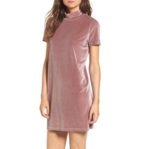 Madewell Mockneck Velvet Dress